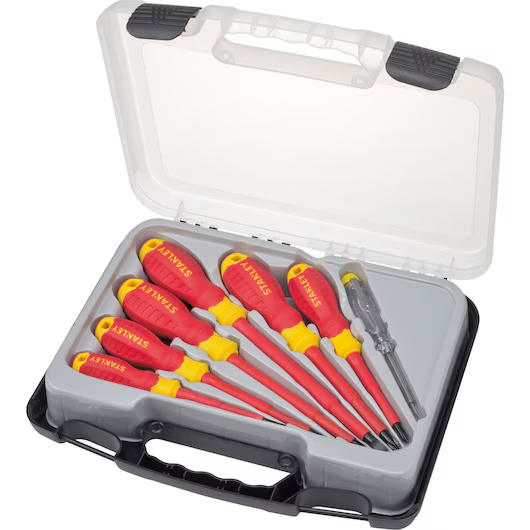 JUEGO DESARMADORES AISLADOS 1000V "STANLEY" (7 PCS)
