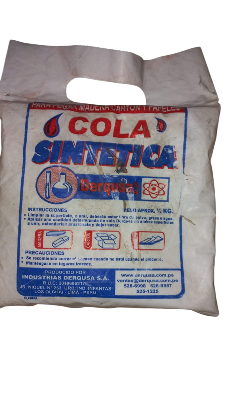COLA SINTÉTICA CLASICA 1/2KG "DERQUSA"