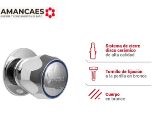 PERILLA METALICA PRESION HILO GRUESO "AMANCAES"