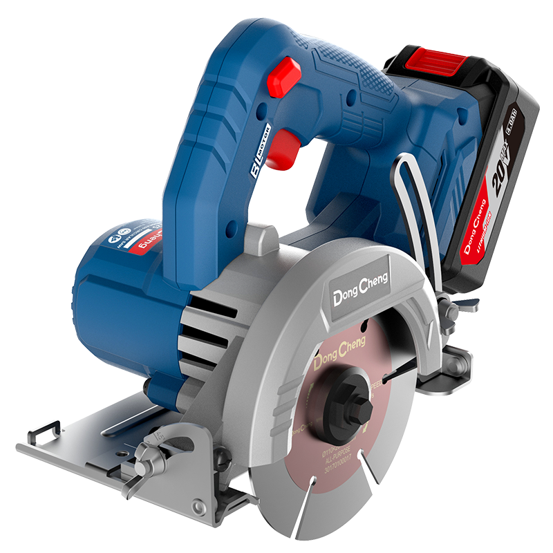 SIERRA CIRCULAR INALMABRICA MARMOLERA 20V 5"" INCLI. 45° 2X4 AH DONGCHENG