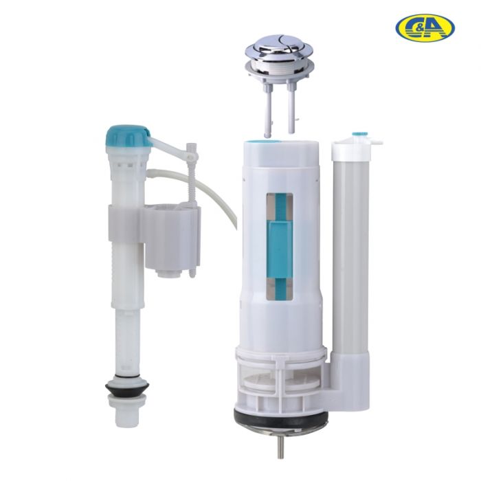 ACCESORIO COMPLETO INODORO (C/BOTON DUAL SUPERIOR) SEMIPESADO 7/8" "C&A"