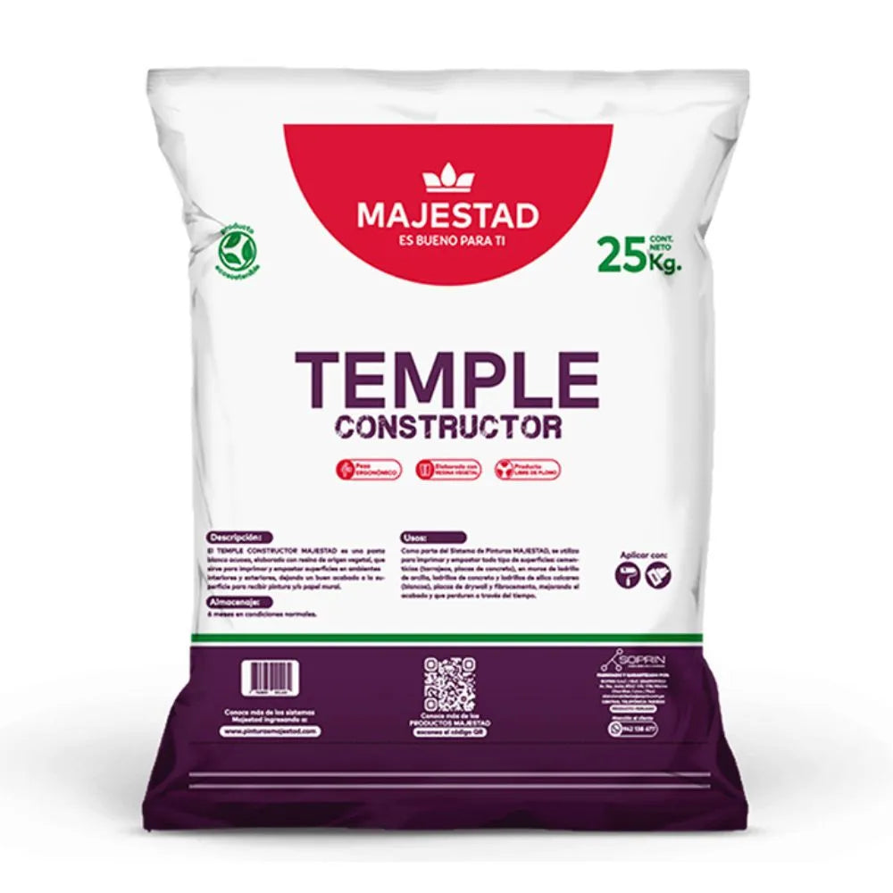 TEMPLE BLANCO 25KG CLASICO "FORTALEZA"