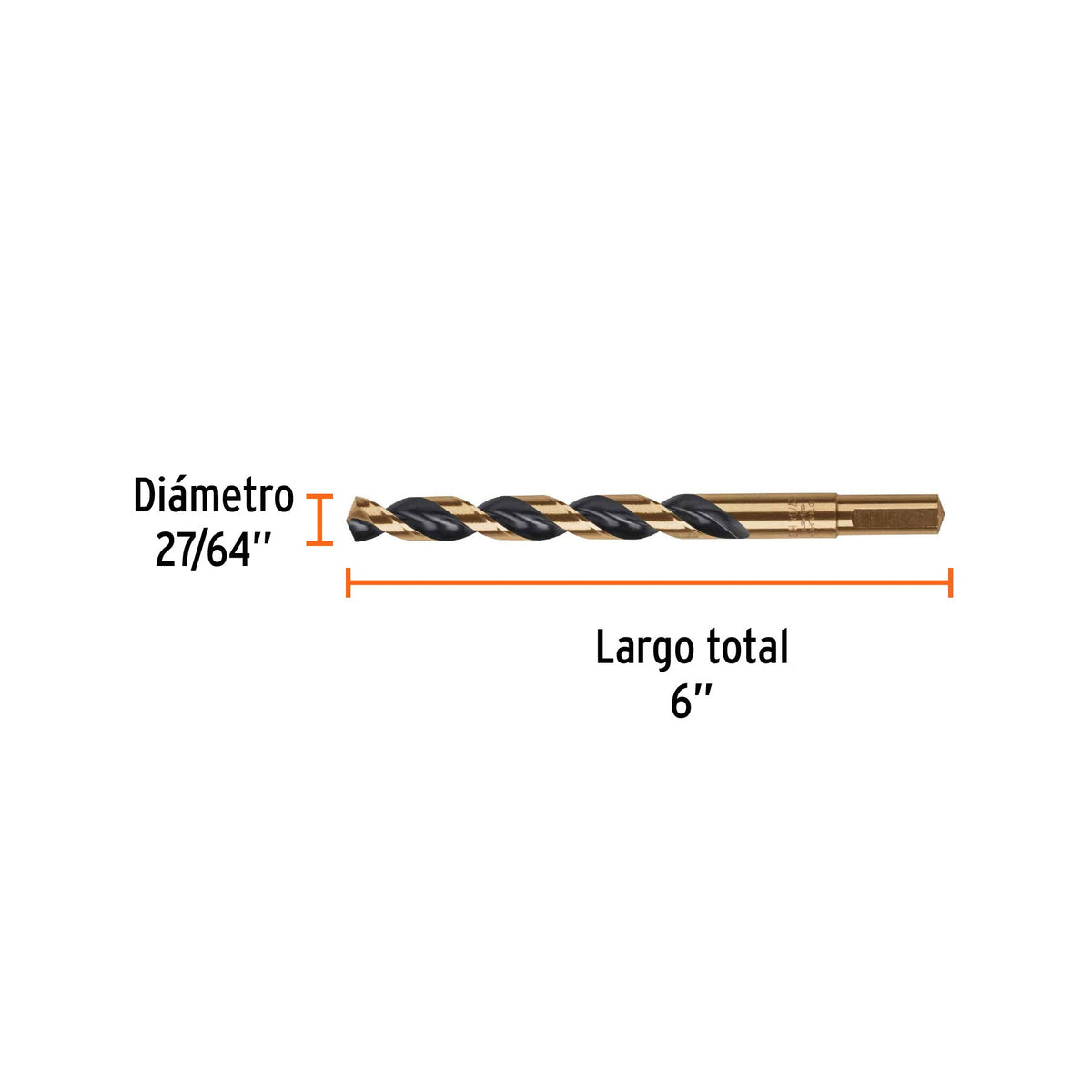 BROCA METAL COBALTO HSS 27/64" "TRUPER"