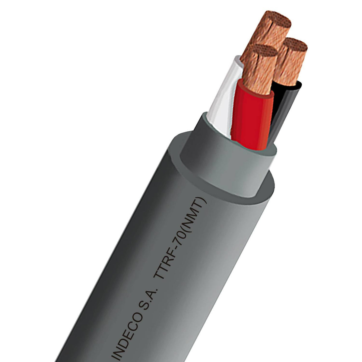 CABLE VULCANIZADO 3 X 10 AWG TRIFASICO "INDECO" (X METRO )