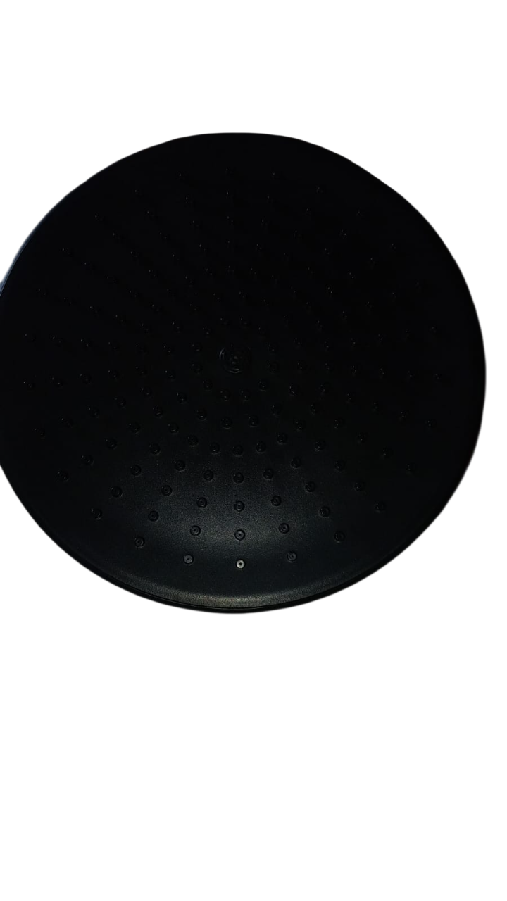 CABEZA DUCHA CIRCULAR NEGRA C/BRAZO 9" "DALY"