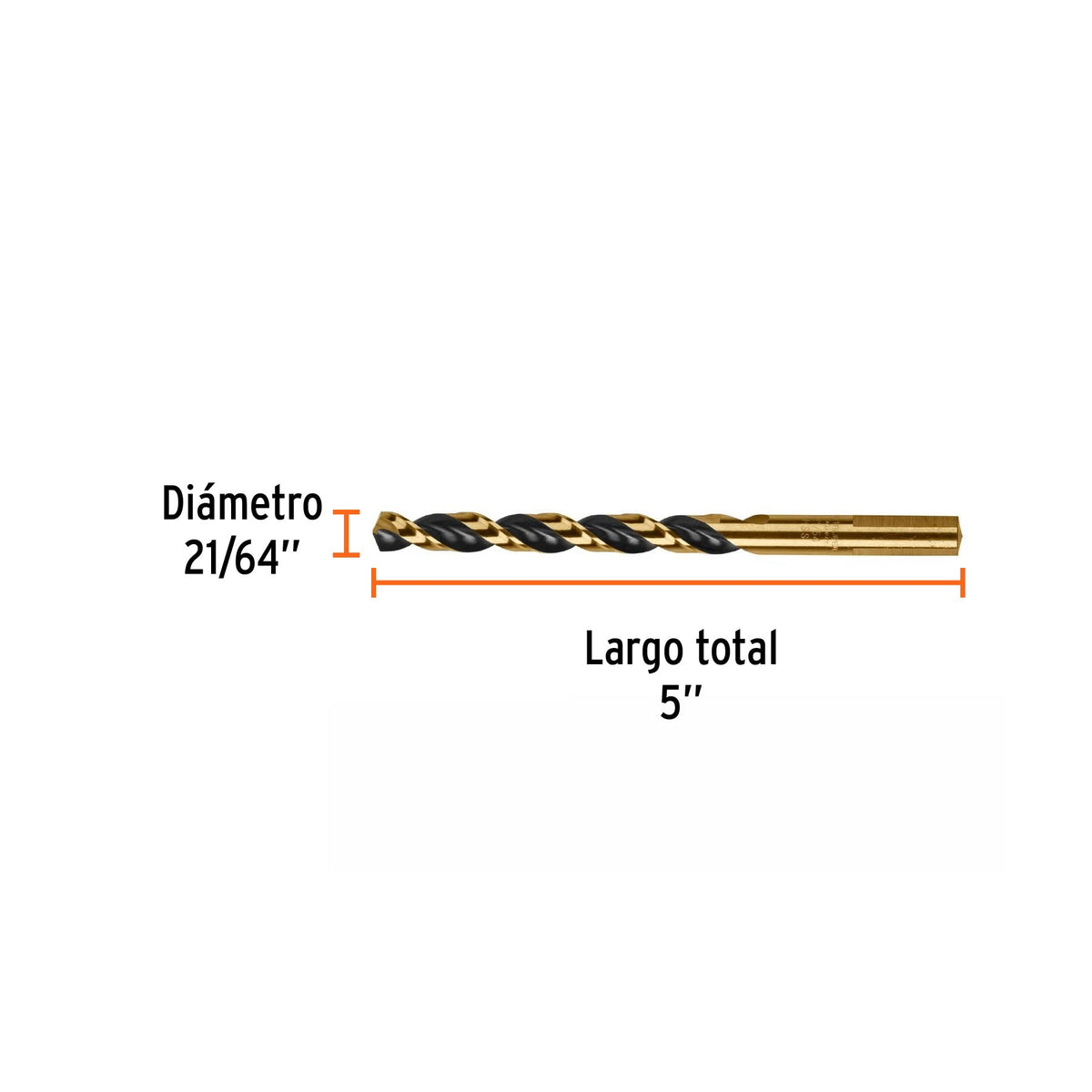 BROCA METAL COBALTO HSS 21/64" "TRUPER"