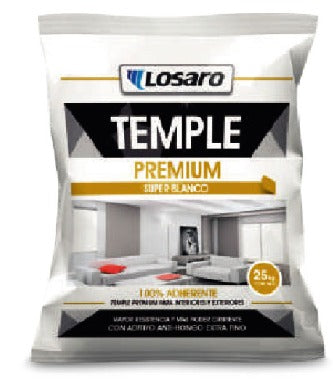TEMPLE BLANCO PREMIUN 25KG "LOSARO"