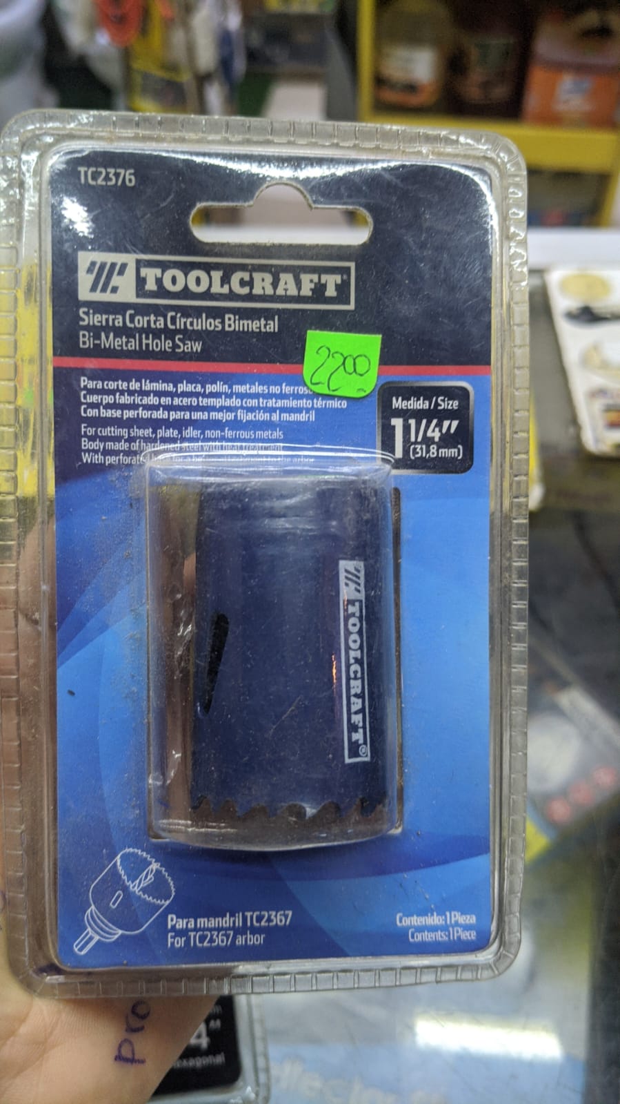 SIERRA COPA CIRCULAR BIMETAL 1 1/4" "TOOLCRAFT"