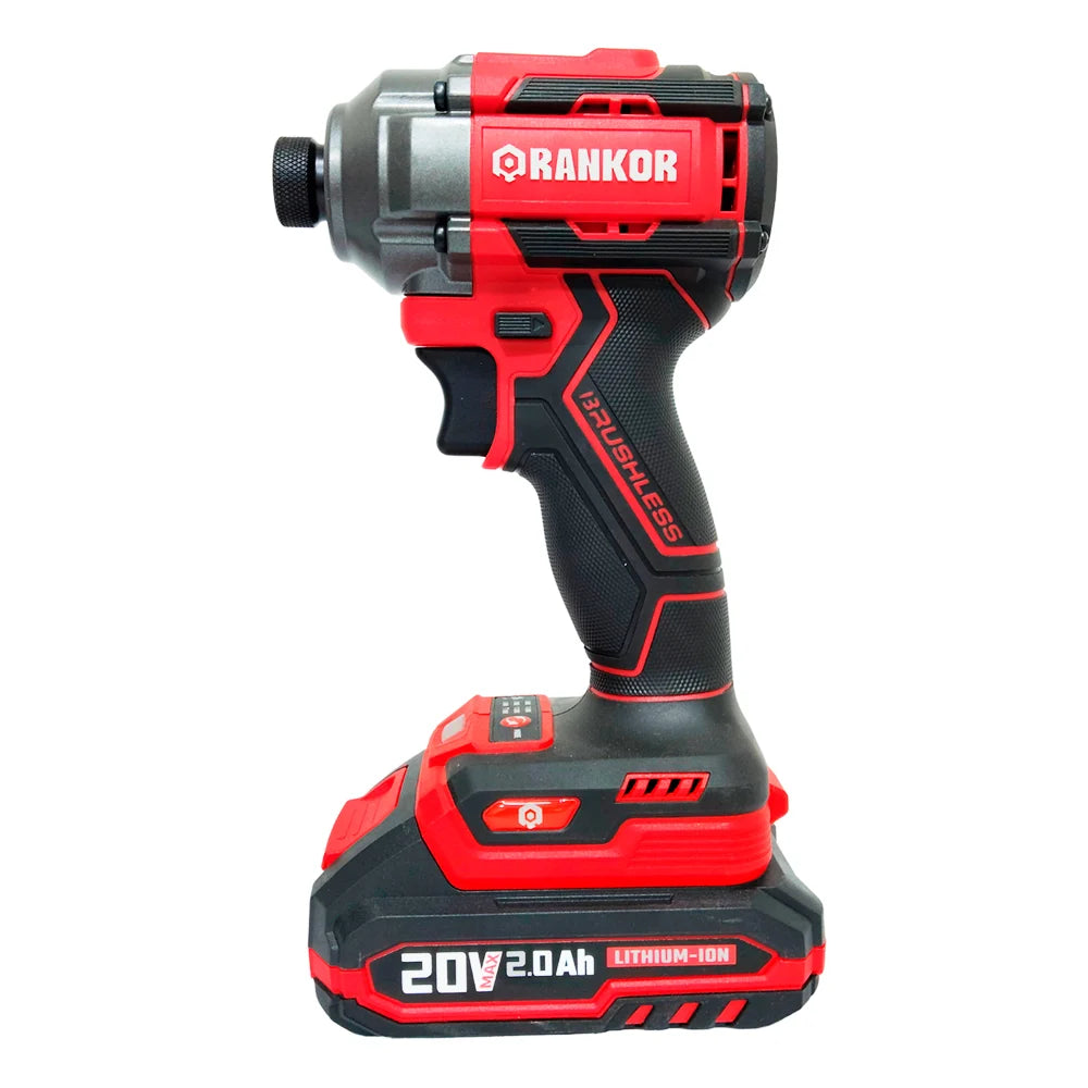 ATORNILLADOR IMPACTO 1/4" (6MM) 20V - 260 N.M "RANKOR" (1 BATERIA)