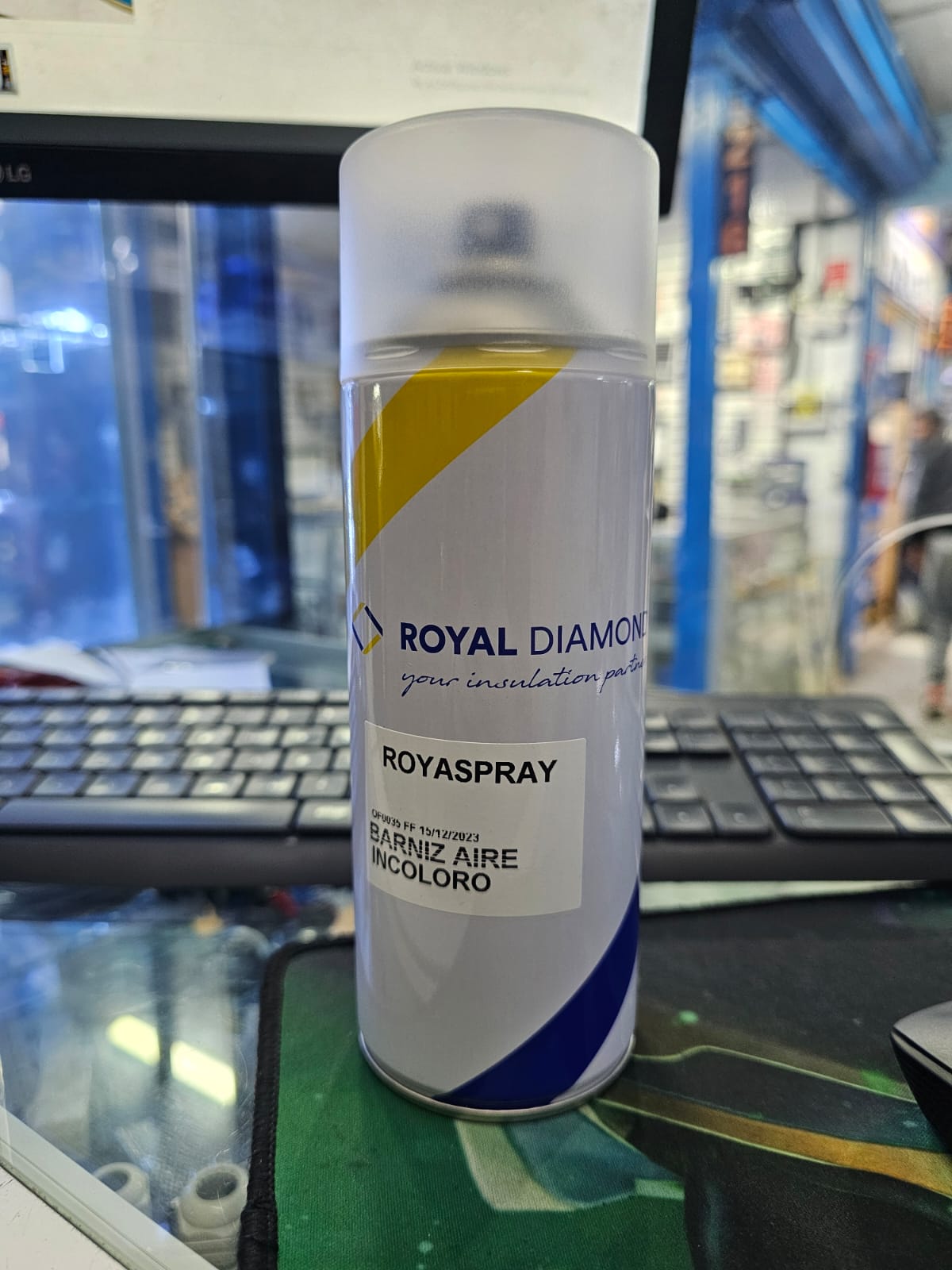 SPRAY ANTIFLASH ELECTROESMALTE ROJO X 400 ML ROYAL DIAMOND