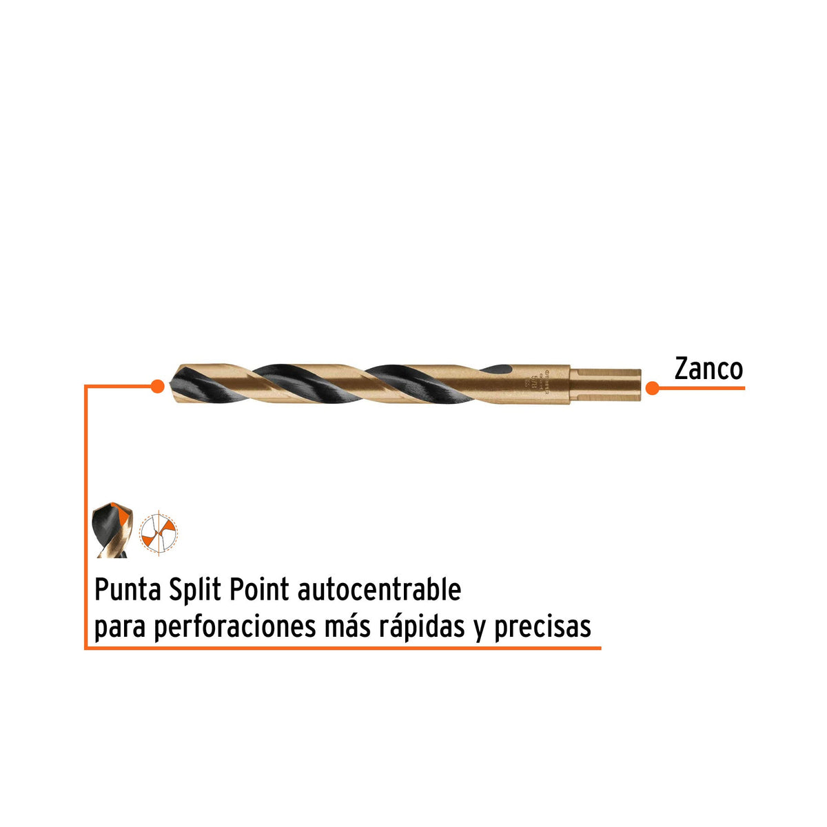BROCA METAL COBALTO HSS 5/8" "TRUPER"