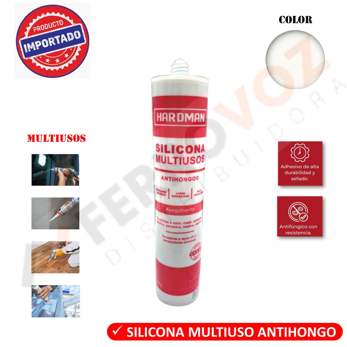 SILICONA TUBO BLANCO ANTI HONGO
