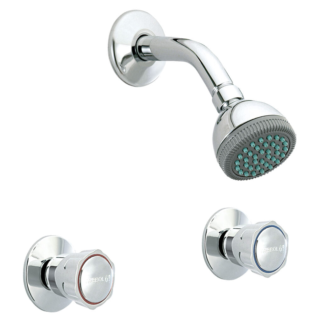 MEZCLADORA DUCHA TREBOL CROMADA 8" "TREBOL"