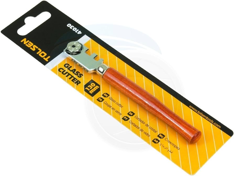 CORTA VIDRIO MANGO MADERA "TOLSEN"