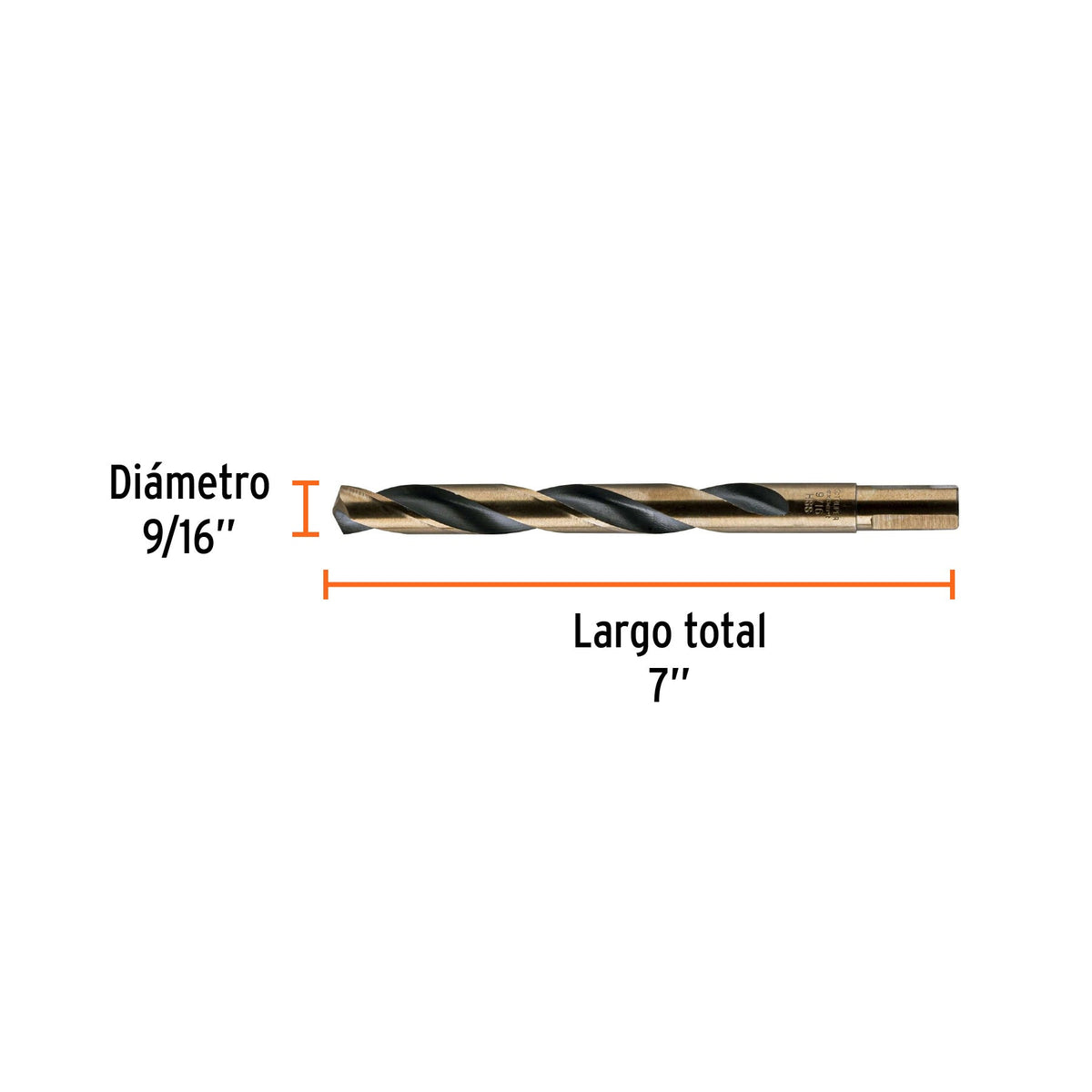 BROCA METAL COBALTO HSS 9/16" "TRUPER"