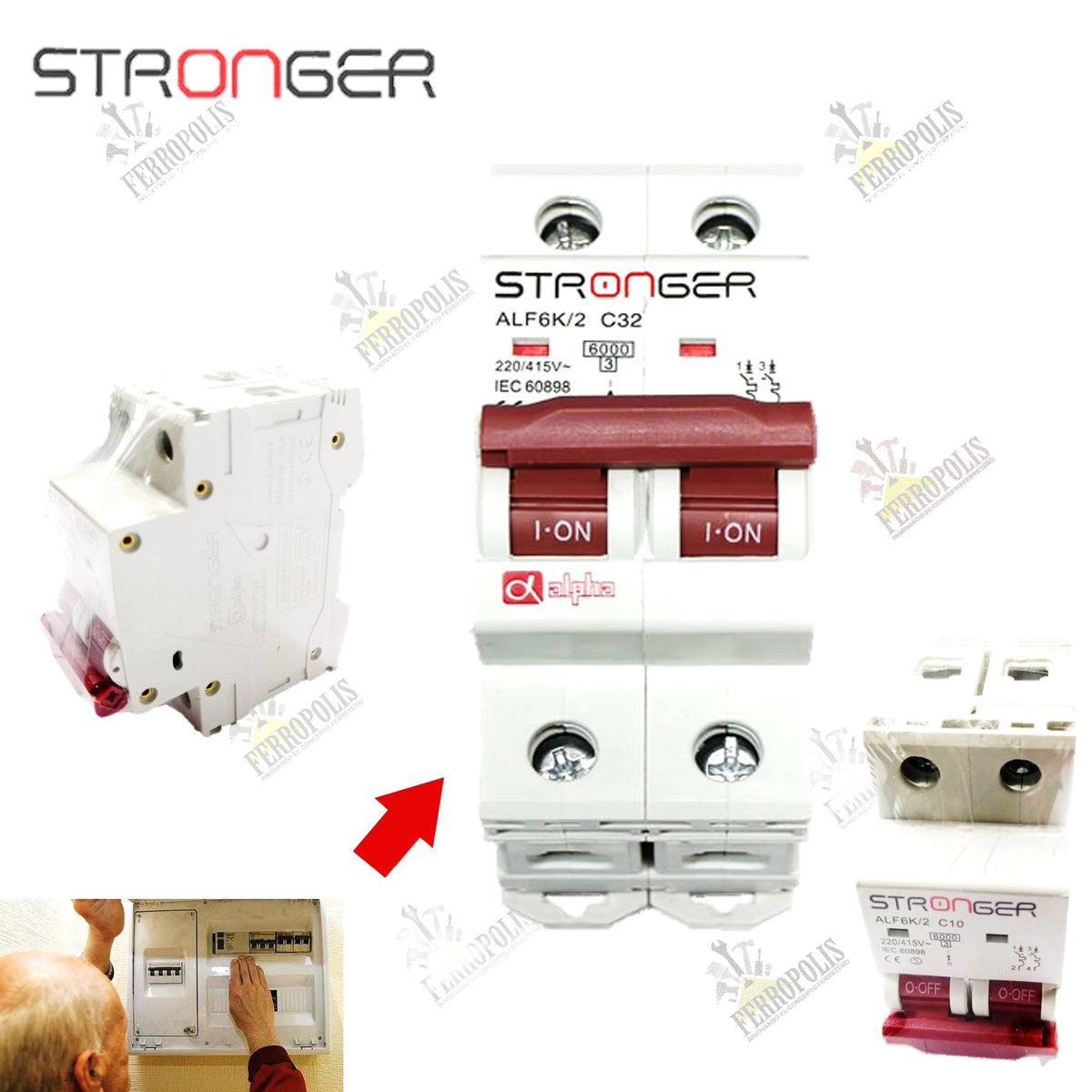 LLAVE TERMICA 63A "STRONGER ALFA"