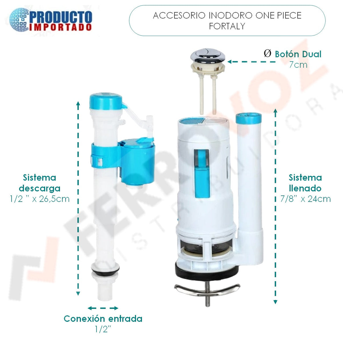 ACCESORIO INODORO ONE PIECE FORTALY