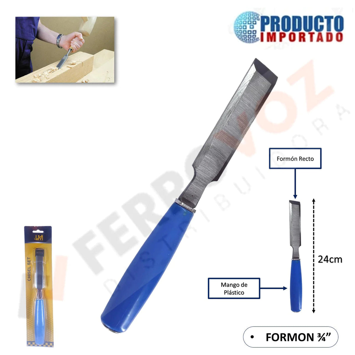 FORMON 3/4" x 24 cm M / PLASTICO