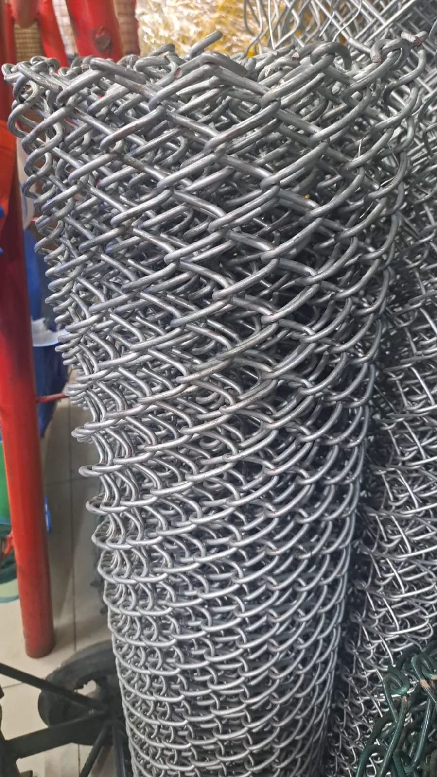 Malla Olímpica Galvanizada cocada 1x1 alambre N°8 2x1MT