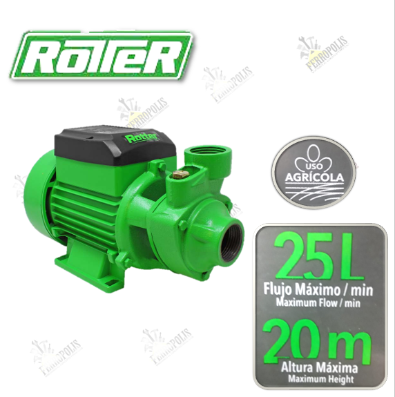 BOMBA PERIFERICA 0.5 HP "ROTTER"