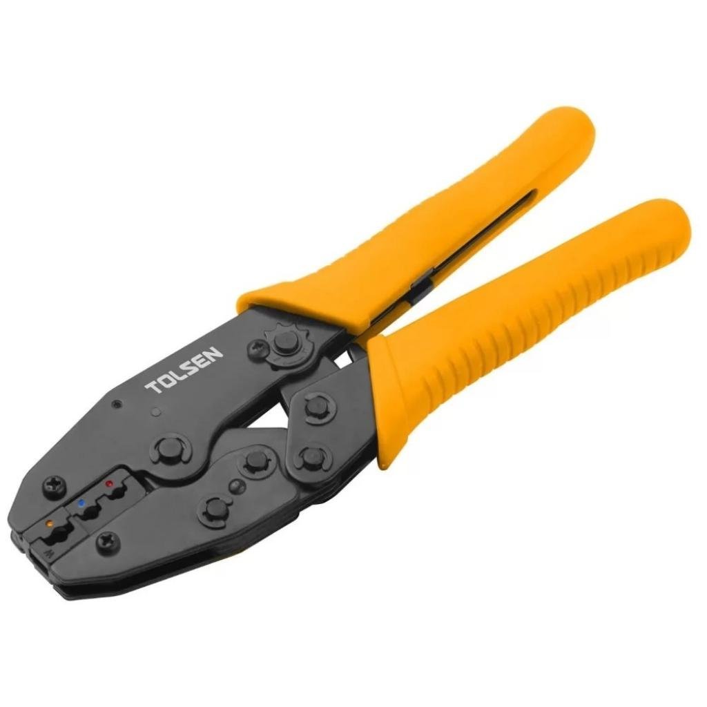 ALICATE PRENSA TERMINALES INDUSTRIAL 8.7" "TOLSEN"