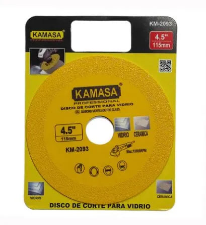 DISCO DE CORTE PARA VIDRIO 4-1/2" "KAMASA"