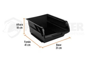 BANDEJA APILABLE PLASTICO #5 41 X 31X 18CM "TRUPER"