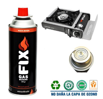 LATA GAS BUTANO 410 ML "F I X"