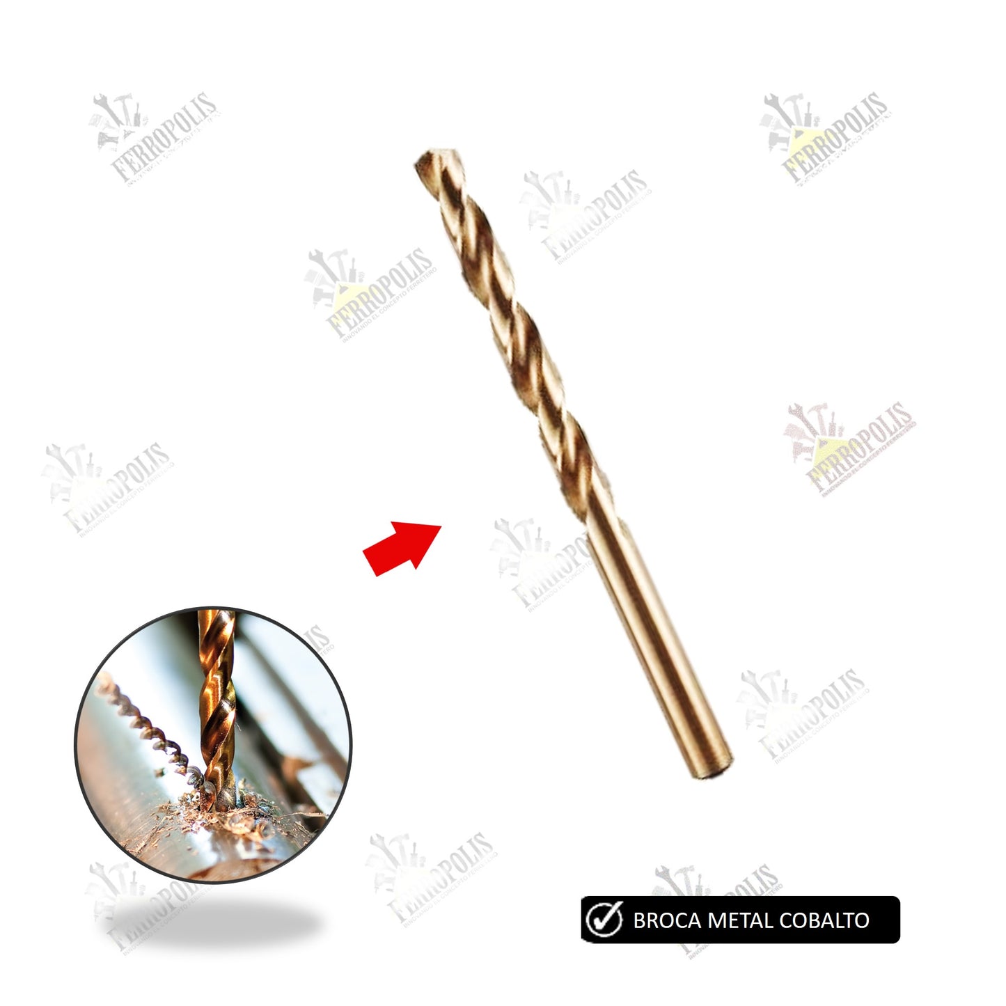 BROCA METAL 5% COBALTO 7/16" 11.11 MM