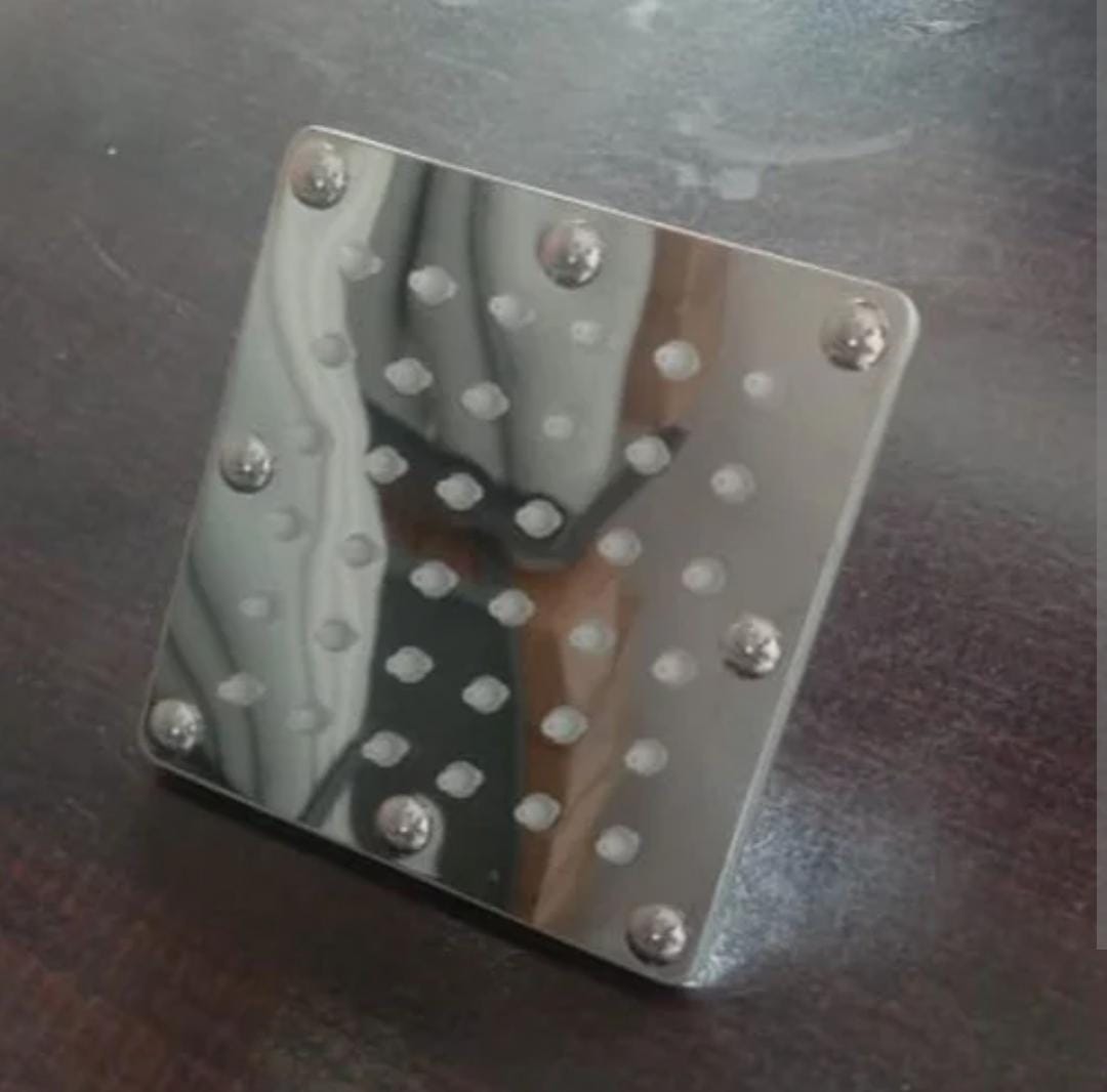 DUCHA CUADRADA C/BRAZO 4" CROMADO "SEVILLA"