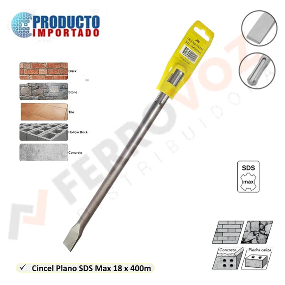 CINCEL PLANO SDS-MAX 18 X 400MM