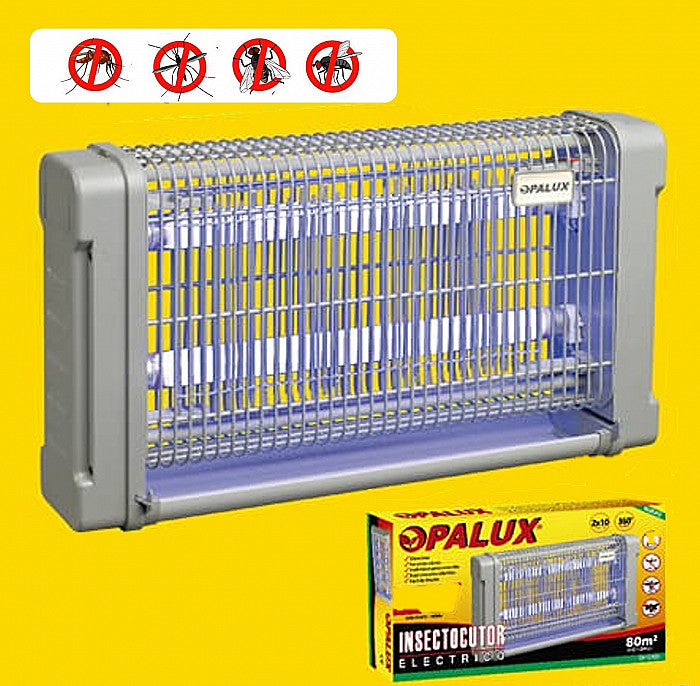 INSECTOCUTOR TUBO HALÓGENO 20W 80M2 "OPALUX"