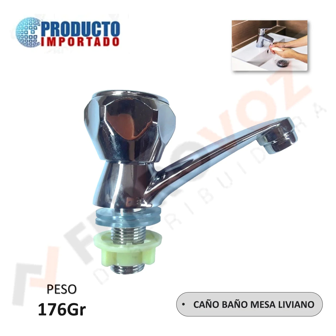 CAÑO LAVATORIO BAÑO SEMIPESADO 176gr