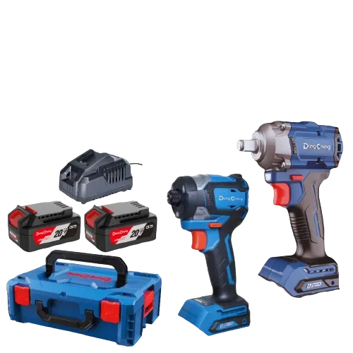 COMBO LLAVE IMPACTO INALAMBRICA 1/2" 358 NM DCPB358Z + TALADRO Atornillador Impacto INALAMBRICO 1 /4" DCPL208EM 20V 208Nm Brushless DONGCHENG