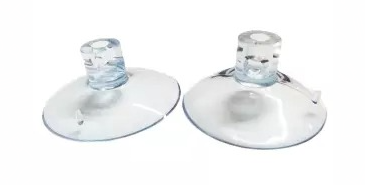 CHUPON D/ VIDRIO MEDIANO 4CM (2PCS )