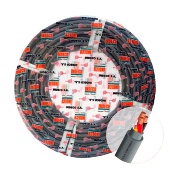 CABLE VULCANIZADO 3 x 14 AWG" TRIFASICO "INDECO" ( x metro )