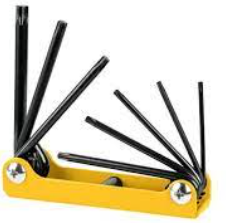 JGO LLAVES TORX T9-T40 "PRETUL"
