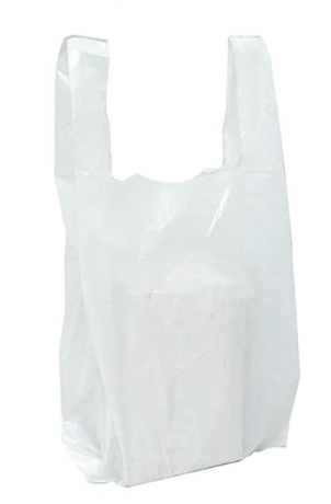 BOLSA C/ASA BLANCO x 100UN "16 X19"