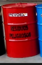 CILINDROS METAL P/RESIDUO SOLIDO COLOR "ROJO"