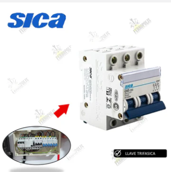 LLAVE TERMICA TRIFASICA 63A "SICA"