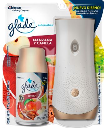 GLADE TOQUE GRANDE C/REPUESTO MANZANA CANELA