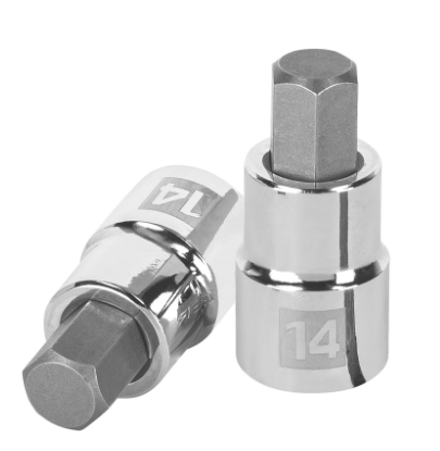 DADO PUNTA HEXAGONAL 14MM C/E 1/2" "TRUPER"