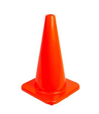 CONO DE SEGURIDAD 28" = 71 cm. NARANJA