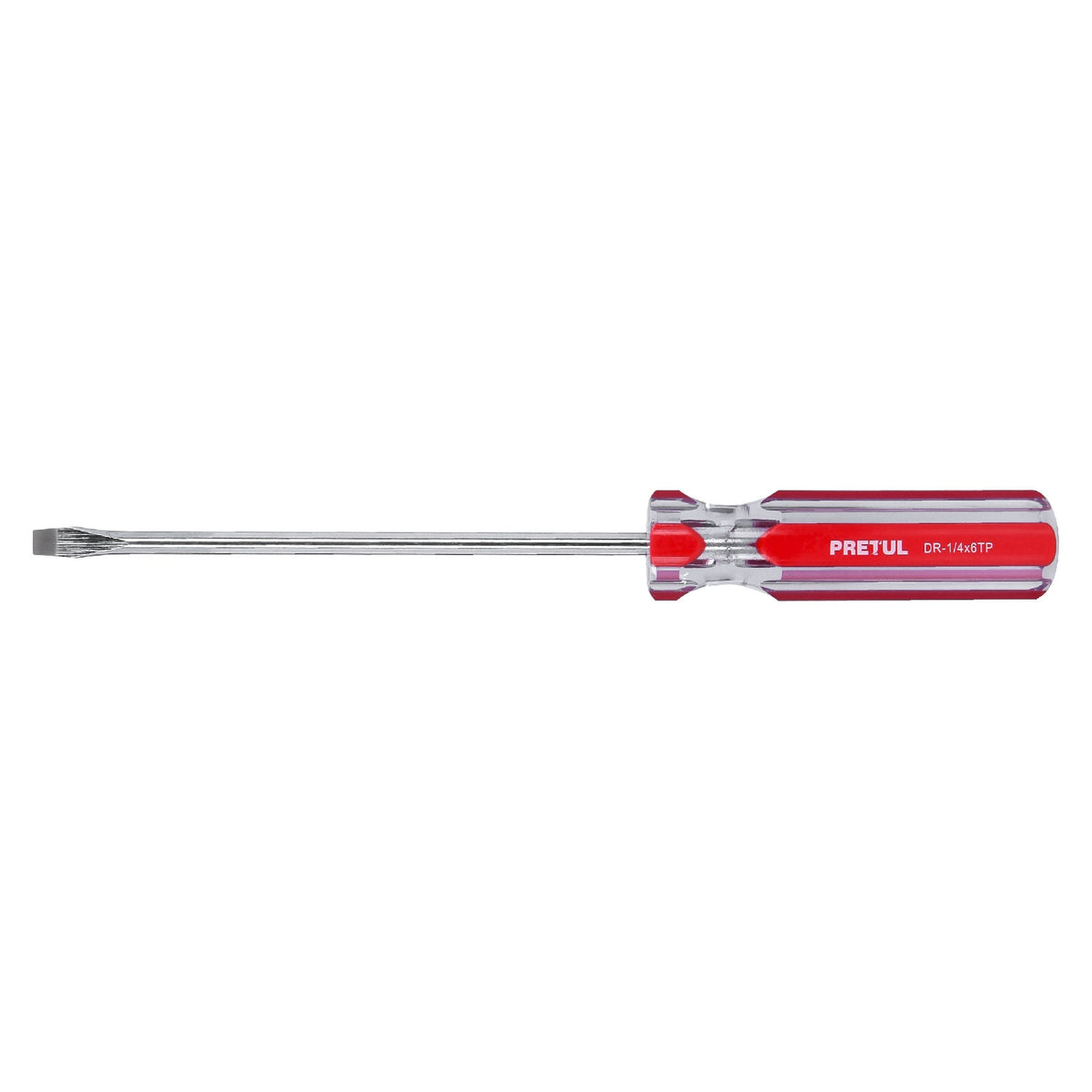 DESARMADOR PLANO 1/4" X 6" "PRETUL"