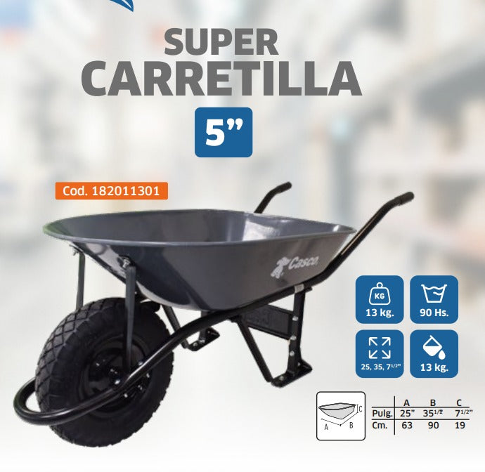 CARRETILLA 5 PIES "CASCO"