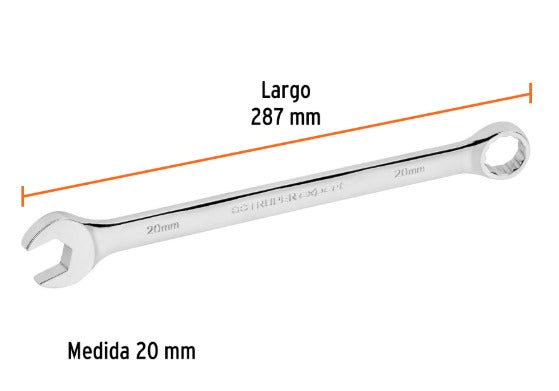 LLAVE MIXTA LARGA 20 MM X 287 MM "TRUPER"