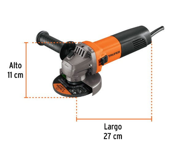 AMOLADORA ANGULAR 4.5" 220 V - 800 W "TRUPER"