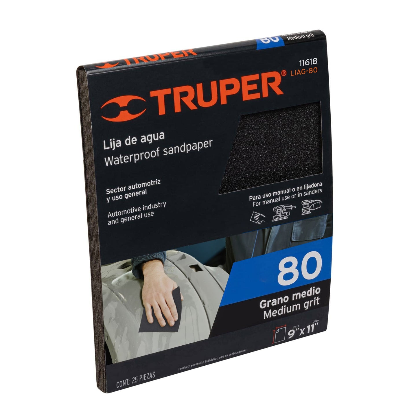 LIJA AGUA # 80 ( x UND ) "TRUPER"