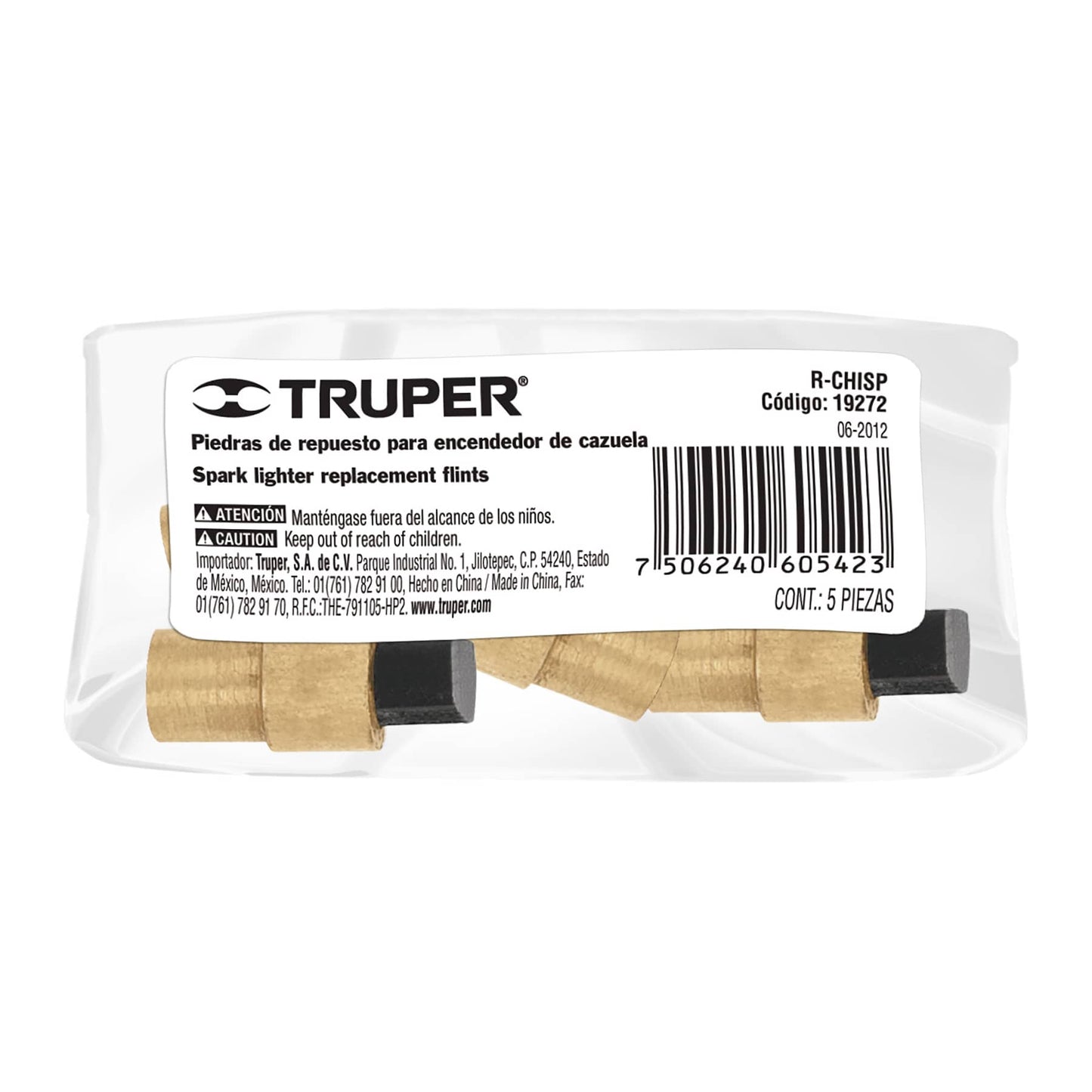 RESPUESTO PIEDRAS SINTERIZADAS P/ENCENDEDOR CHISP "TRUPER"