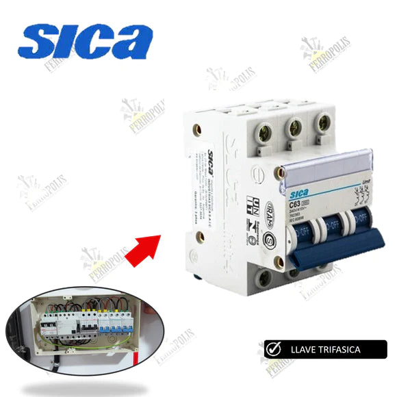 LLAVE TERMICA TRIFASICA 32A "SICA"